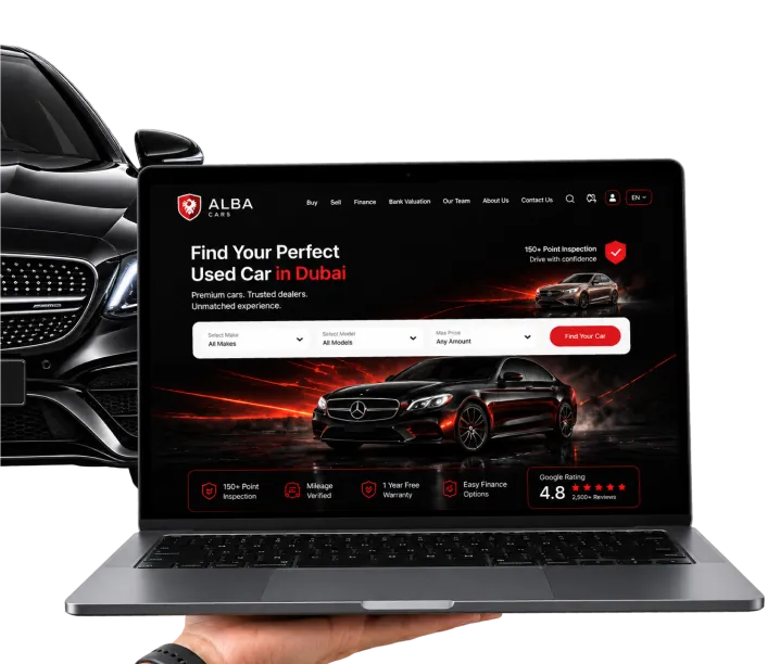ALBA Cars Platform Mockup